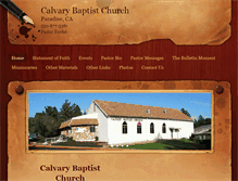 Tablet Screenshot of calvarybaptistparadise.org